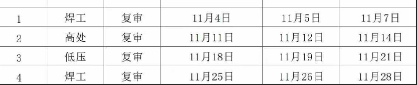 石家莊電工證、焊工證復(fù)審11月考試安排